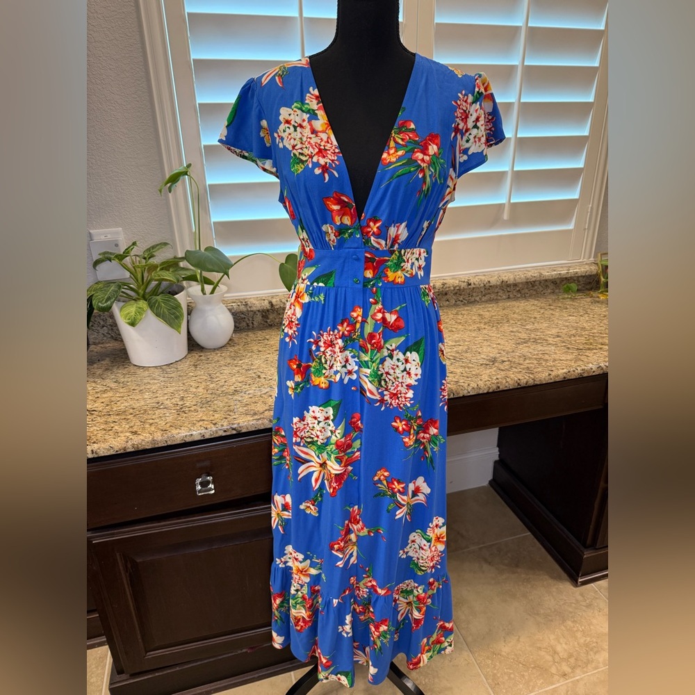 Express | Floral Midi Dress | Size Small